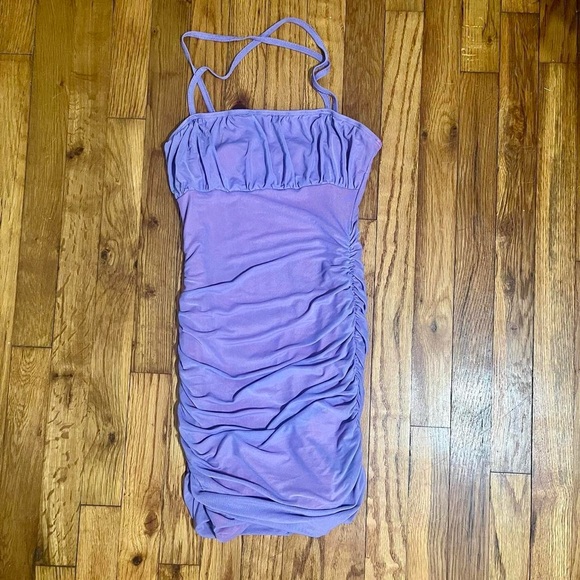 Dresses & Skirts - Purple Ruched Dress
